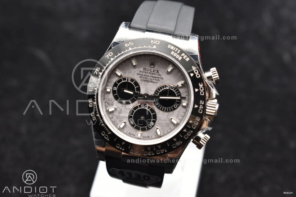 on SA4130 Rubber Strap 116519 Edition QF Daytona Gray Dial Best 1:1 Oysterflex 1110